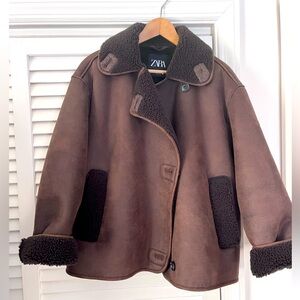 Zara Relaxed double face jacket